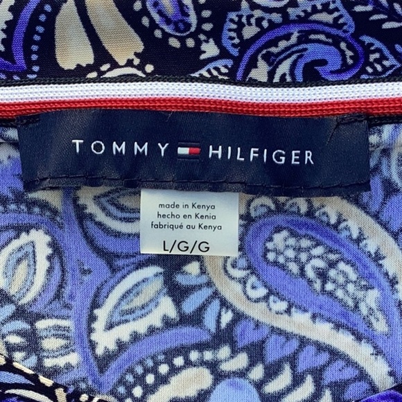 TOMMY HILFIGER NWT WOMENS SUIT SEPARATES TOP BLOUSE PAISLEY WOMENS LARGE - Picture 7 of 10